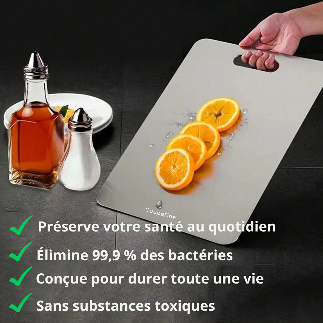 CoupeFine™ – Planche à découper en titane
