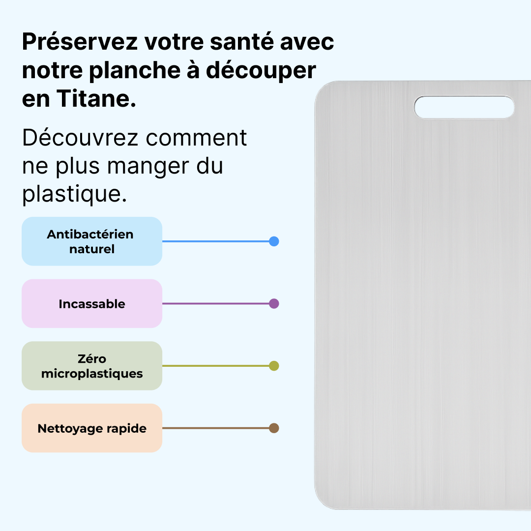 CoupeFine™ – Planche à découper en titane